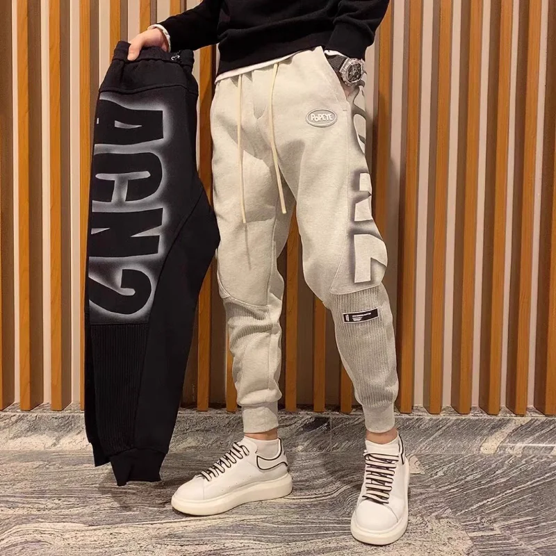 

2023High Quality Men's Sports Pants Delivery Sports Stretch Goth Y2k Pants Korean Track Summer Men's Sports Pants XL