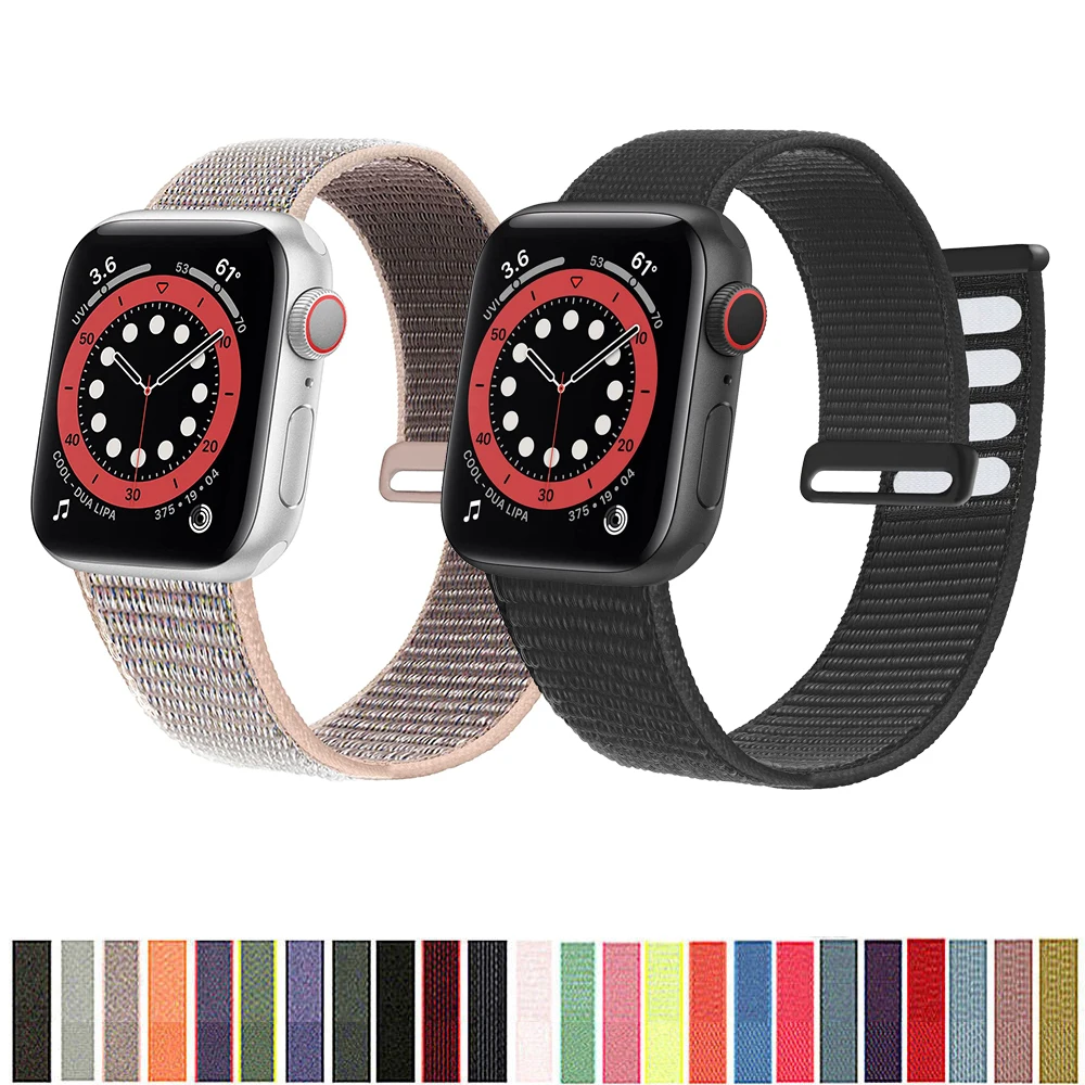 

Ремешок нейлоновый для apple watch band 38 мм 42 мм 44 мм 44 мм 40 мм 45 мм 41 мм