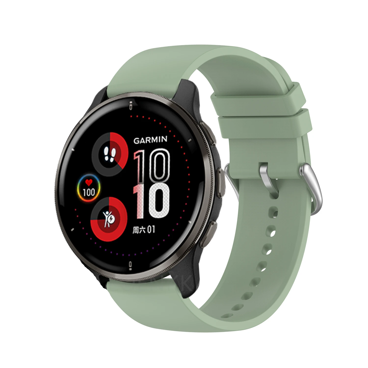 Силиконовый спортивный браслет для Garmin шнур 2 Plus ремешок Vivoactive 4 3/Forerunner 245 158/Vivomove