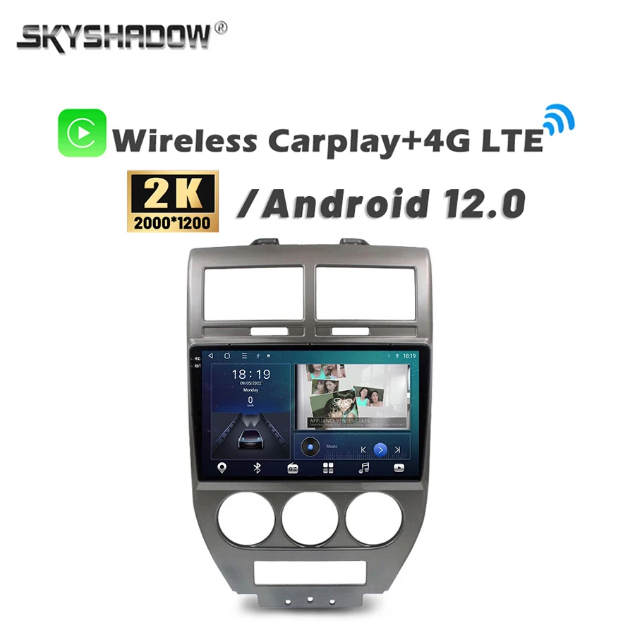 2000*1200 Carplay Авто Android 14 0 CanBus 8 ГБ + 128 Автомобильный DVD-плеер GPS карта WIFI Bluetooth радио для