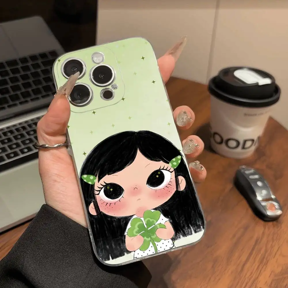 Фото Милый прозрачный мягкий чехол Yuy Kawaii для iPhone 15, 12, 14, 16, 17, 13 Plus, 11 Pro Max, 13 Pro №5