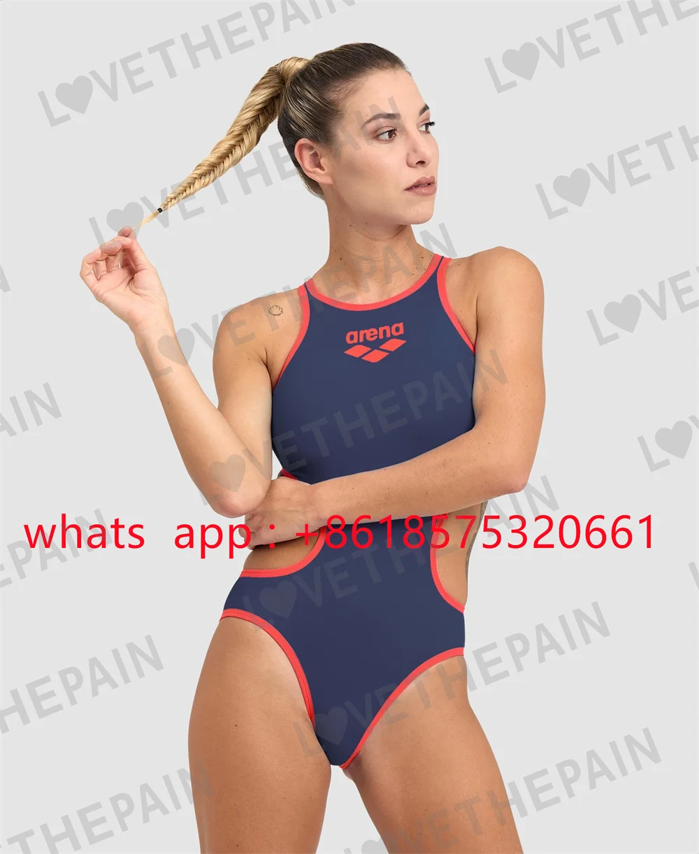 

Women's One Swimsuit Laser Printing One-piece Swimsuits Swimwear For Training Fitness Pro Race Swimming Backless Swimsuit