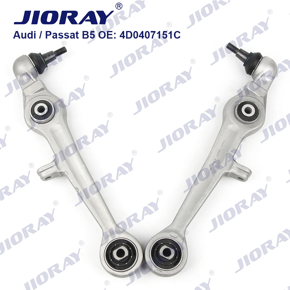 

JIORAY Pair Front Lower Suspension Control Arm Support Arm For Audi A4 B5 A6 C5 Seat EXEO ST SKODA SUPURB VW Passat 4D0407151C