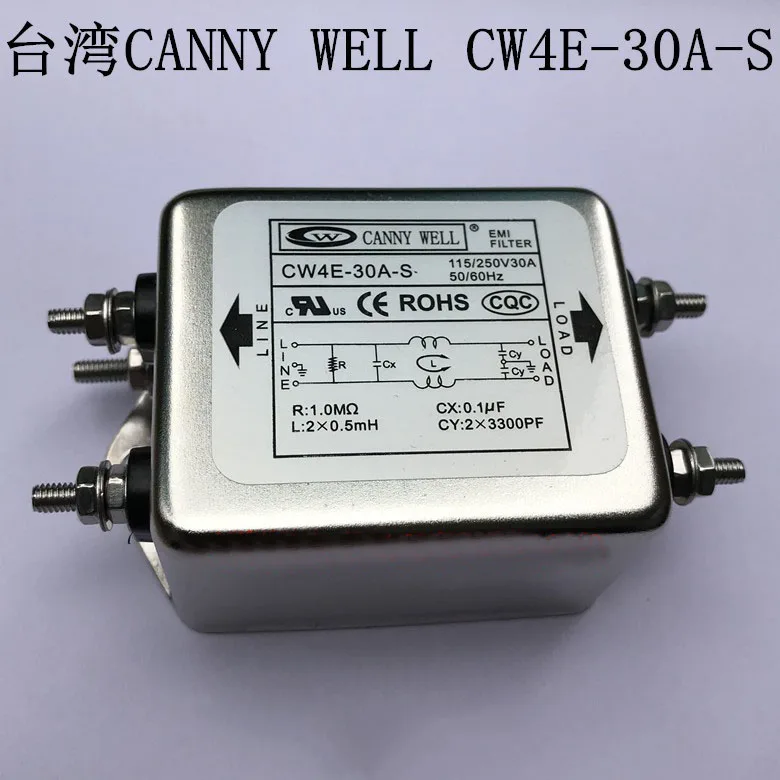 

CANNY WELL communication v10a / 20, 110-250 a / 30 a CW4E EMI power filter
