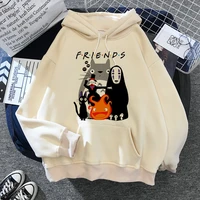 female janpanese anime graphic hoodie totoro studio ghibli funny cartoon harajuku sweatshirt hoody mens clothes friends tops