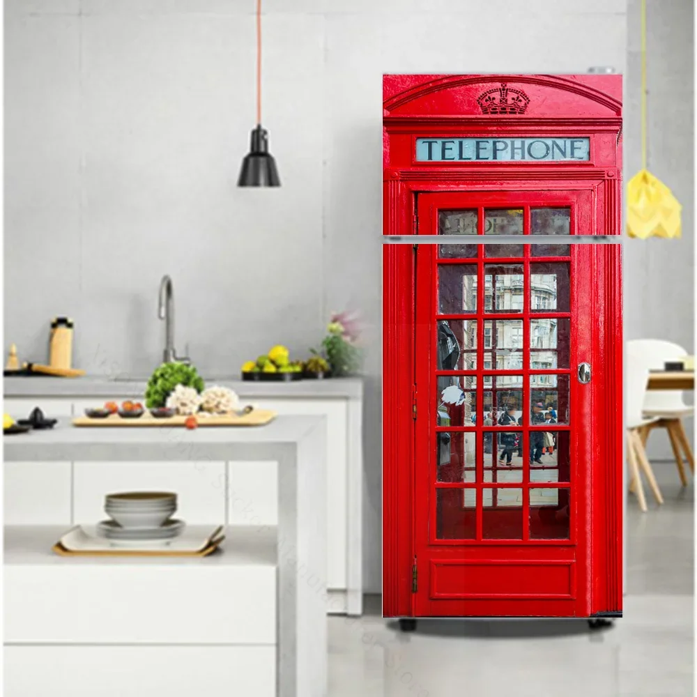 

Винтажная наклейка на дверь для холодильника