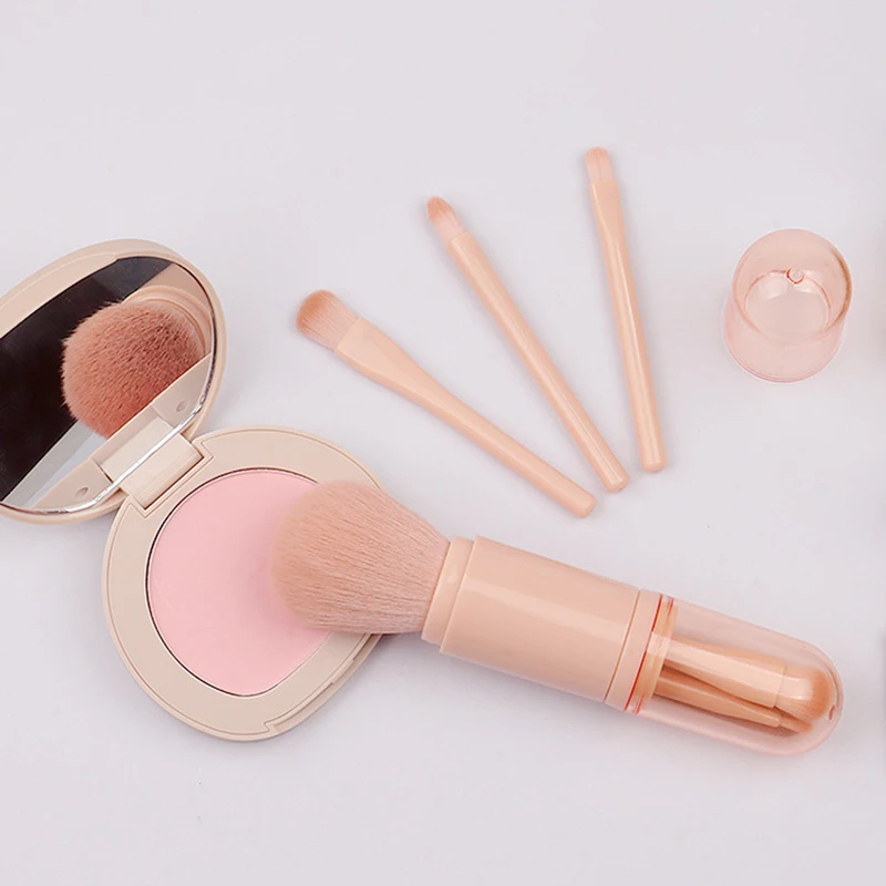 4 в 1, двухфункциональная Кисть для макияжа с крышкой, Кисть для ...