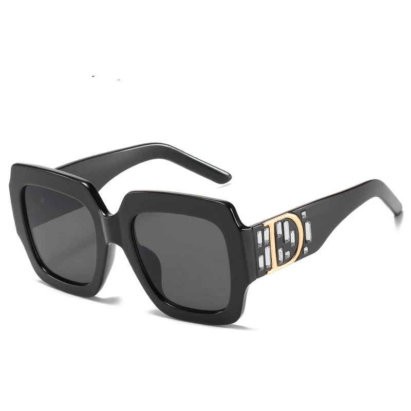 

Fashion Retro Square Diamond Rhinestone Sunglasses For Women Men Brand Design Classic Large Frame UV400 Sun Glasses Eyeglasses
