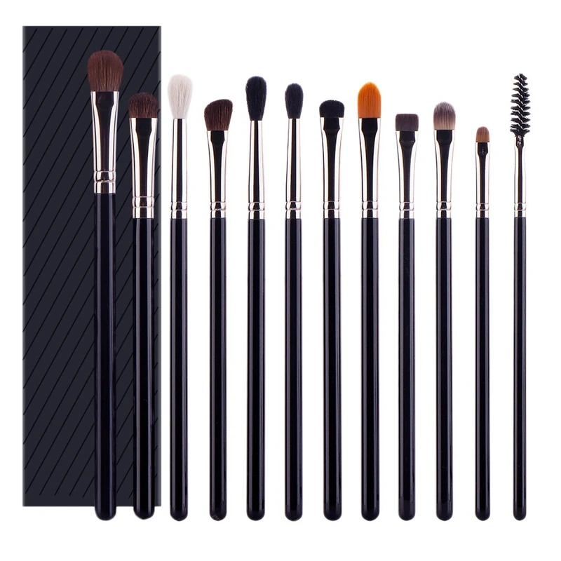 

12Pcs Eyeshadow Makeup Brush Set Concealer Powder Eyeshadow Blending Brush For For Face Make-Up Cosmetic Tools