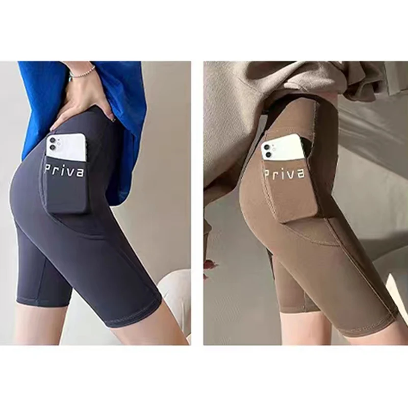 Модные женские леггинсы безопасные штаны шорты подтягивающие бедра для йоги и