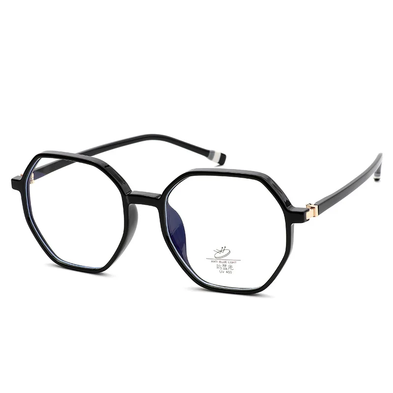 46998 пластиковые титановые многоугольные очки в оправе анти-синие компьютерные