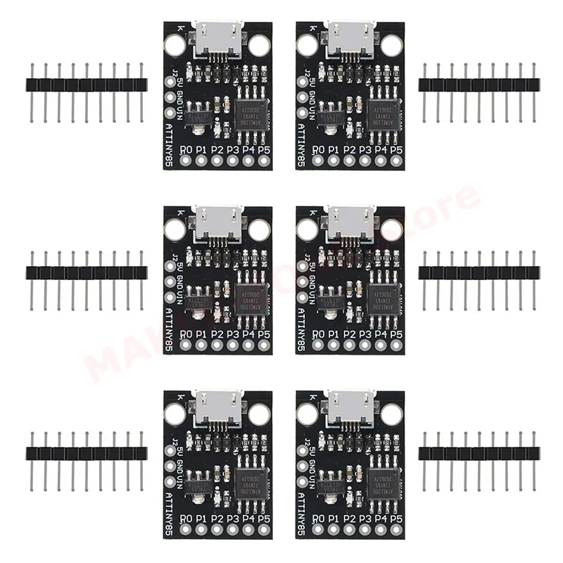 

6 шт. Digispark Kickstarter Mini ATTINY85 Micro USB макетная плата, модуль для Arduino IDE 1,0