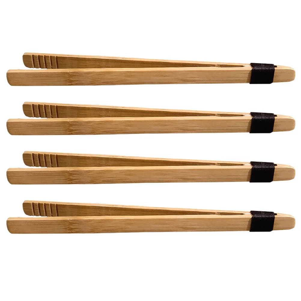 

4 Pcs Children Tweezers Electric Tweezers Preschool Tweezers Kids Sports Toys Toy Tweezers Taste Bamboo Cooking Utensils