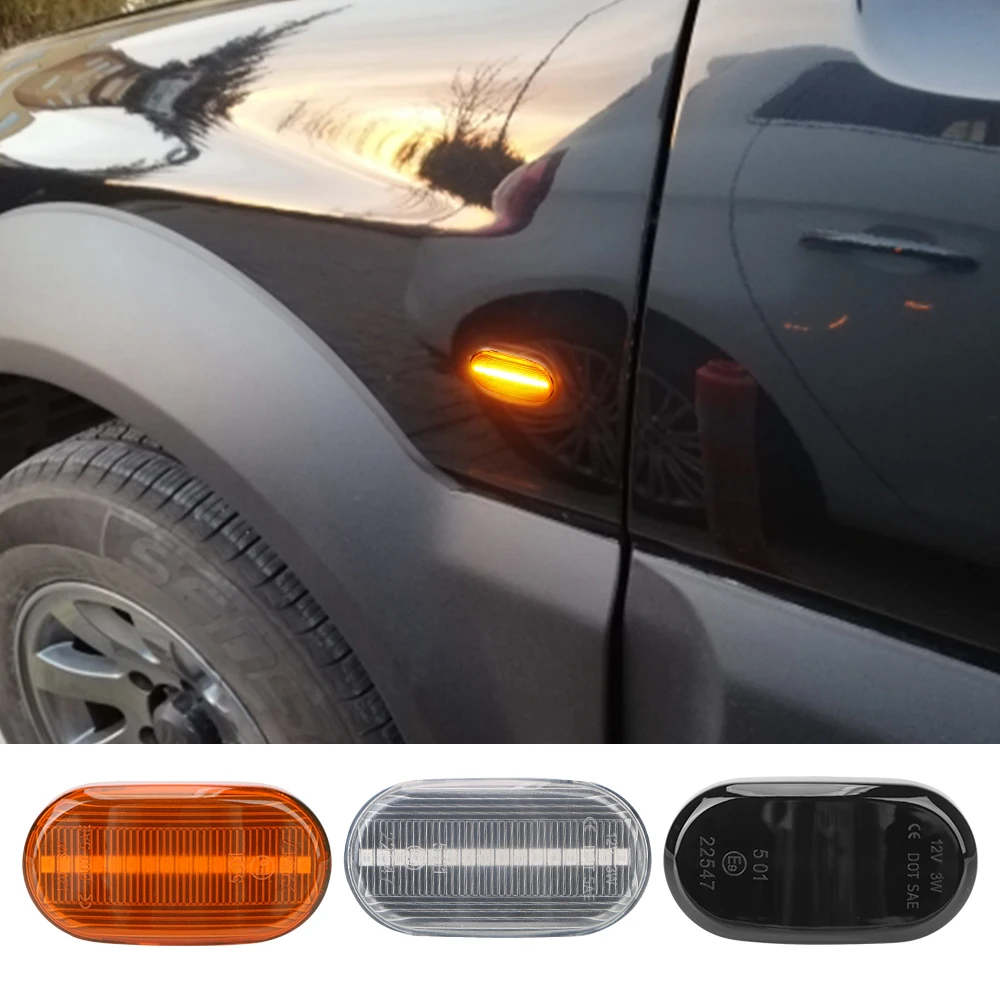 

LED Car Dynamic Side Marker Turn Signal Indicator Repeater Light Signal Lamp 2PCS