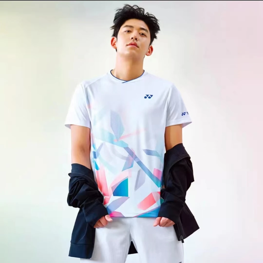 YY Summer Half Sleeve T-shirt Men Women Badminton Sweat Absorption Quick Dry Breathable
