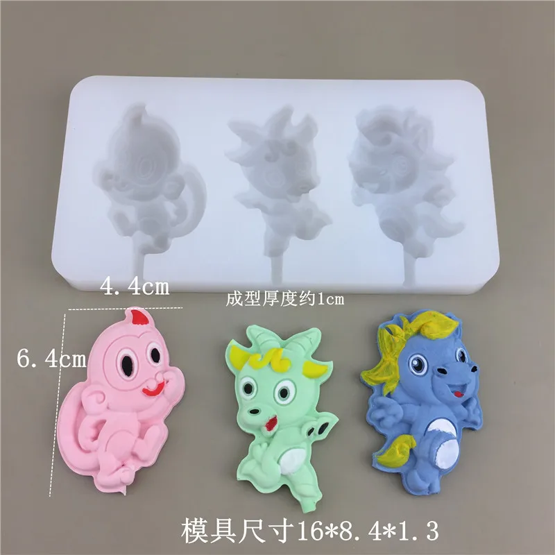

12 Zodiac silicone mold fudge lollipop candle cake mold
