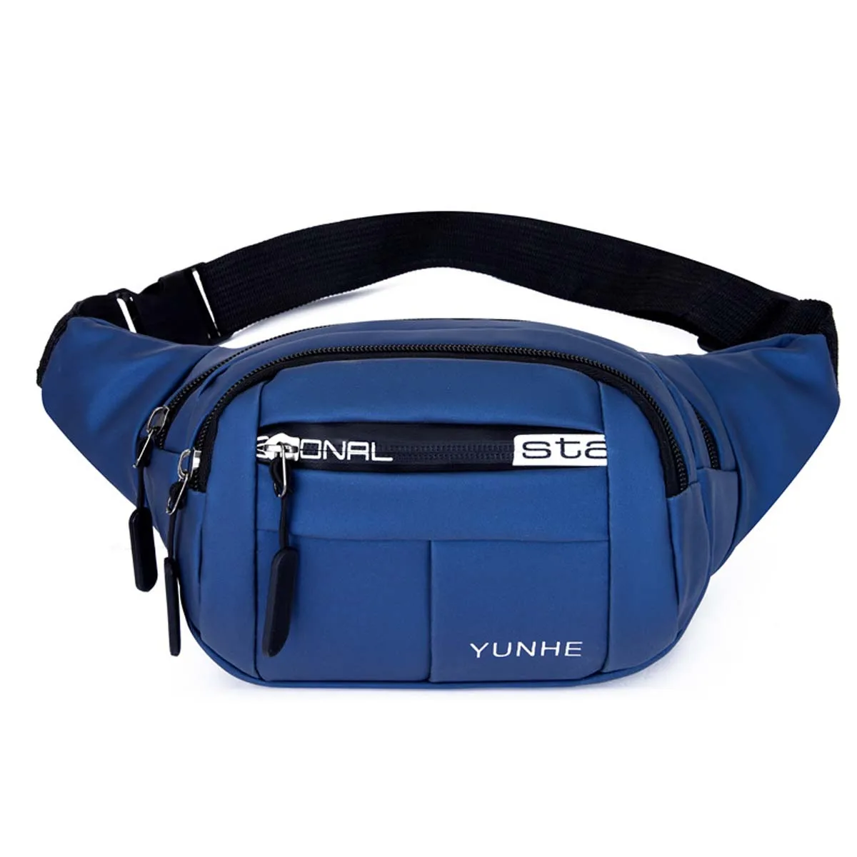 New Outdoor Waist Bag Waterproof Waist Bum Bag Running Jogging Belt Pouch Zip Fanny Pack Mobile Phone  Oxford Cloth Chest Bag