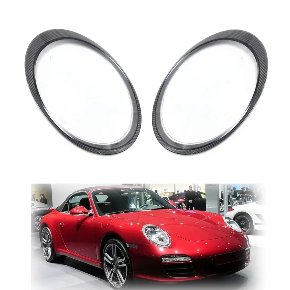 Фото Для Porsche Carrera 997 911 2005-2012: Прозрачная крышка фары, защитный кожух, линза фары №1