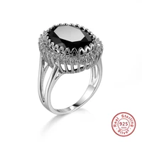 new sexy lady black white aaa cz 925 stamp ring full size women sterling silver jewelry rings free shipping wholesale