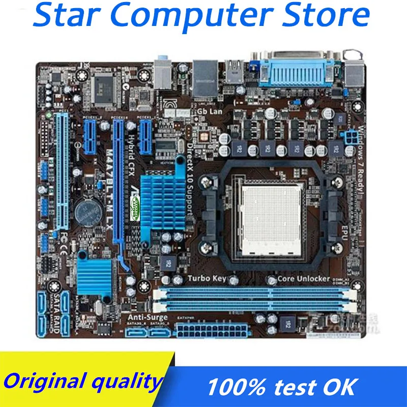 

For ASUS M4A78LT-M LX Computer USB2.0 SATAII For AMD 760G Motherboard AM3 DDR3 Desktop Mainboard Used