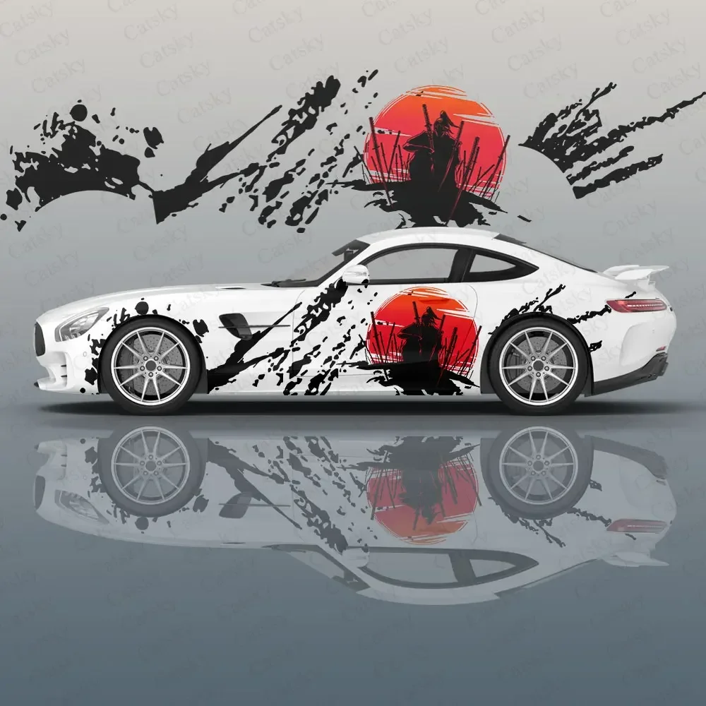 Пользовательские японские самурайские граффити автомобильные аксессуары аниме