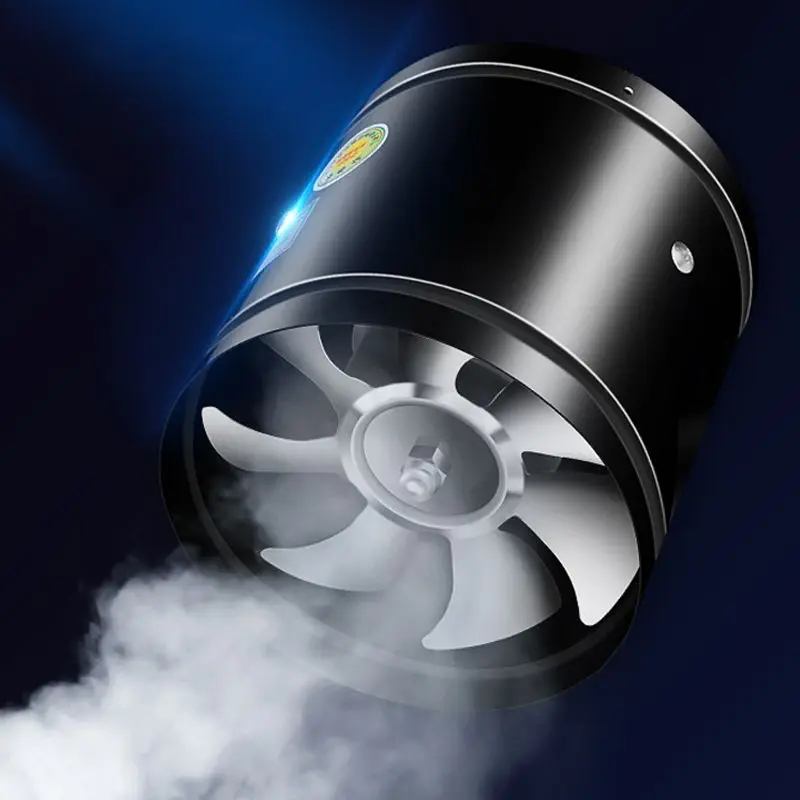 

4/6 Inch Pipe Exhaust Fan Duct Ceiling Air Ventilation Blower Booster Window Exhaustor Toilet Kitchen Wall Vent Fan