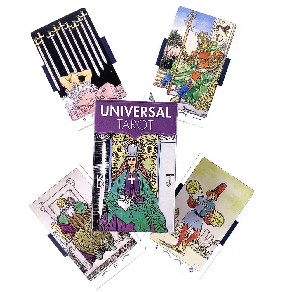 

Милые универсальные карточки Таро портативная мини-карточка астрология в ретро стиле высокое качество гадания пророчество настольная игр...