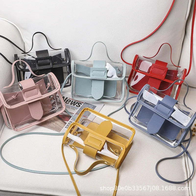 

Women's transparent jelly bag female summer 2023 new all-match student fashion trend bag shoulder bag Korean handbag
