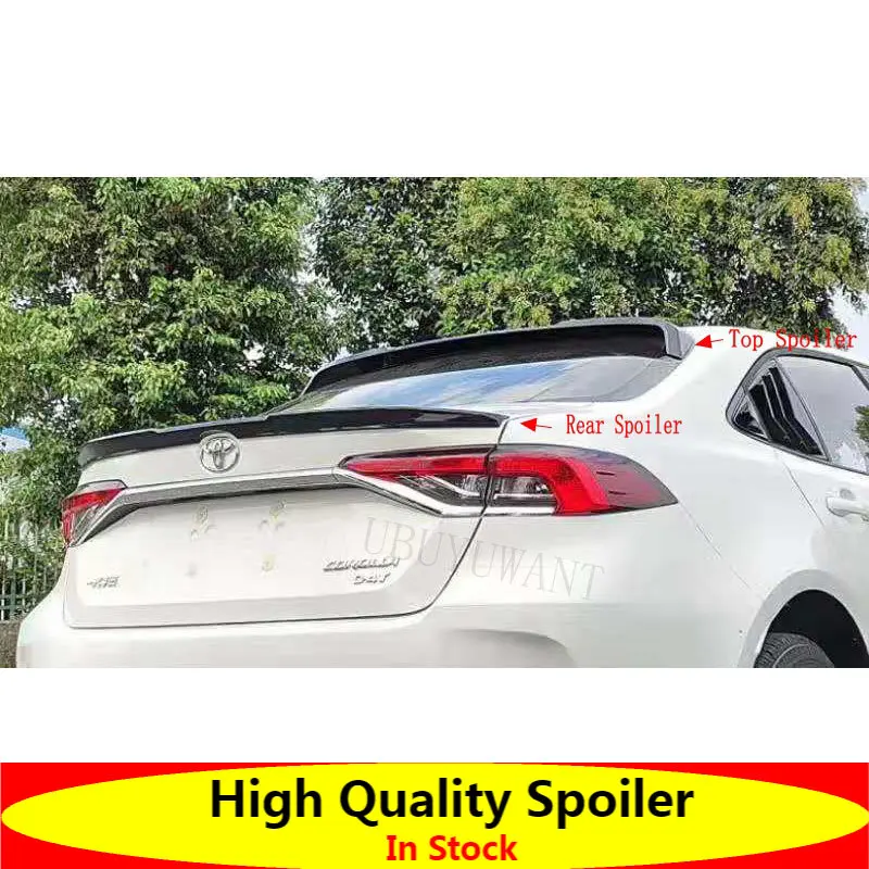 

UBUYUWANT для Toyota Corolla автомобильные аксессуары спойлер 2019 2020 2021 ABS Материал седан авто багажник Задняя губа крыло хвост плавник установка