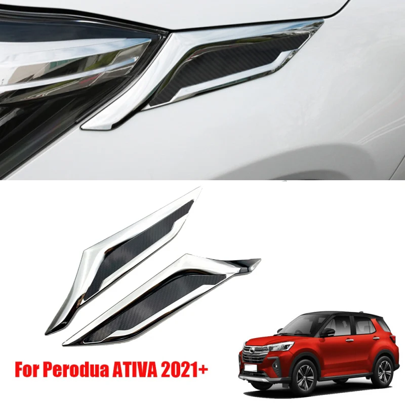 

Накладка на переднюю фару для Perodua 2021 + ABS Chrome