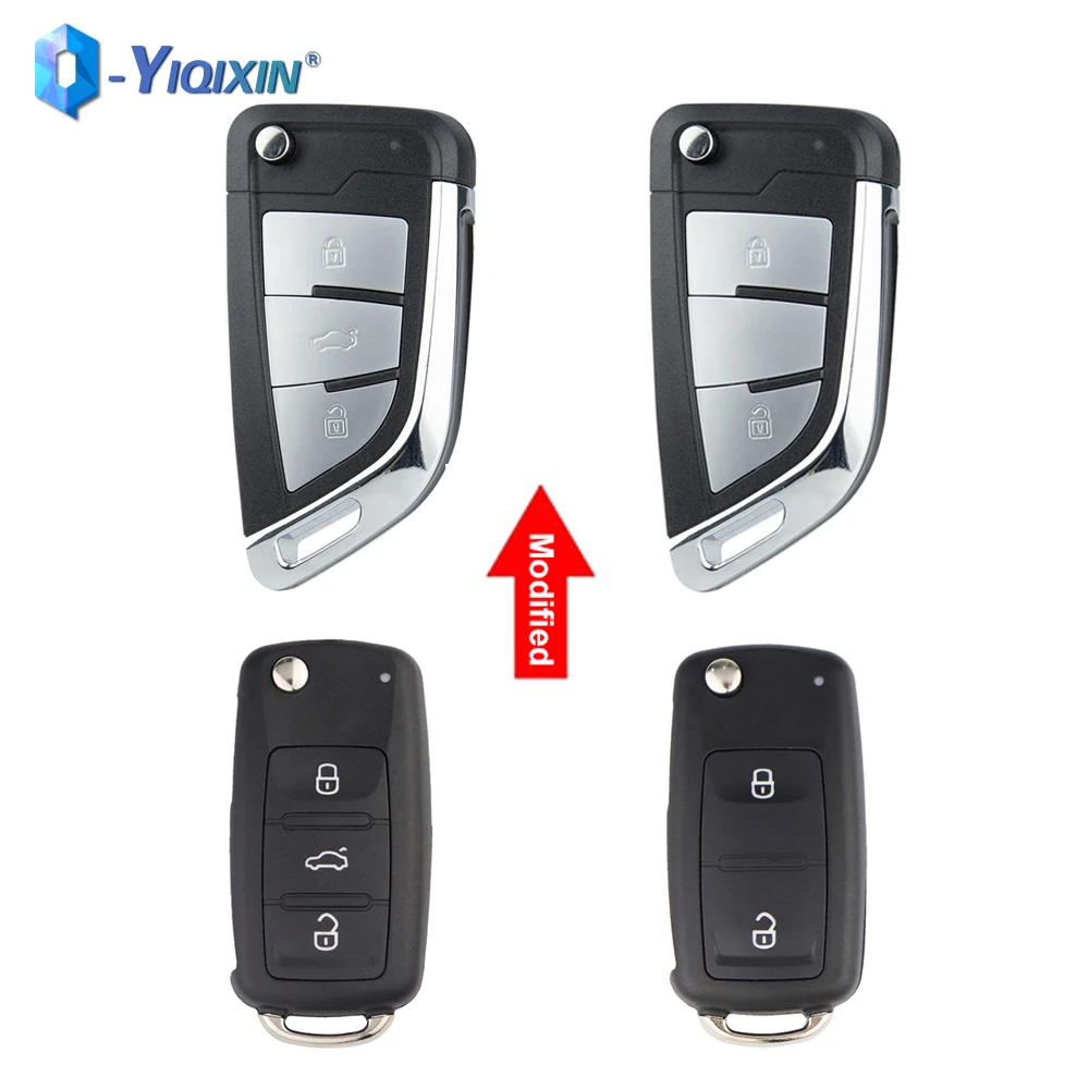 Для Volkswagen VW Golf Tiguan Polo Passat B5 Jetta MK5 удаленный Автомобильный ключ оболочка для Skoda