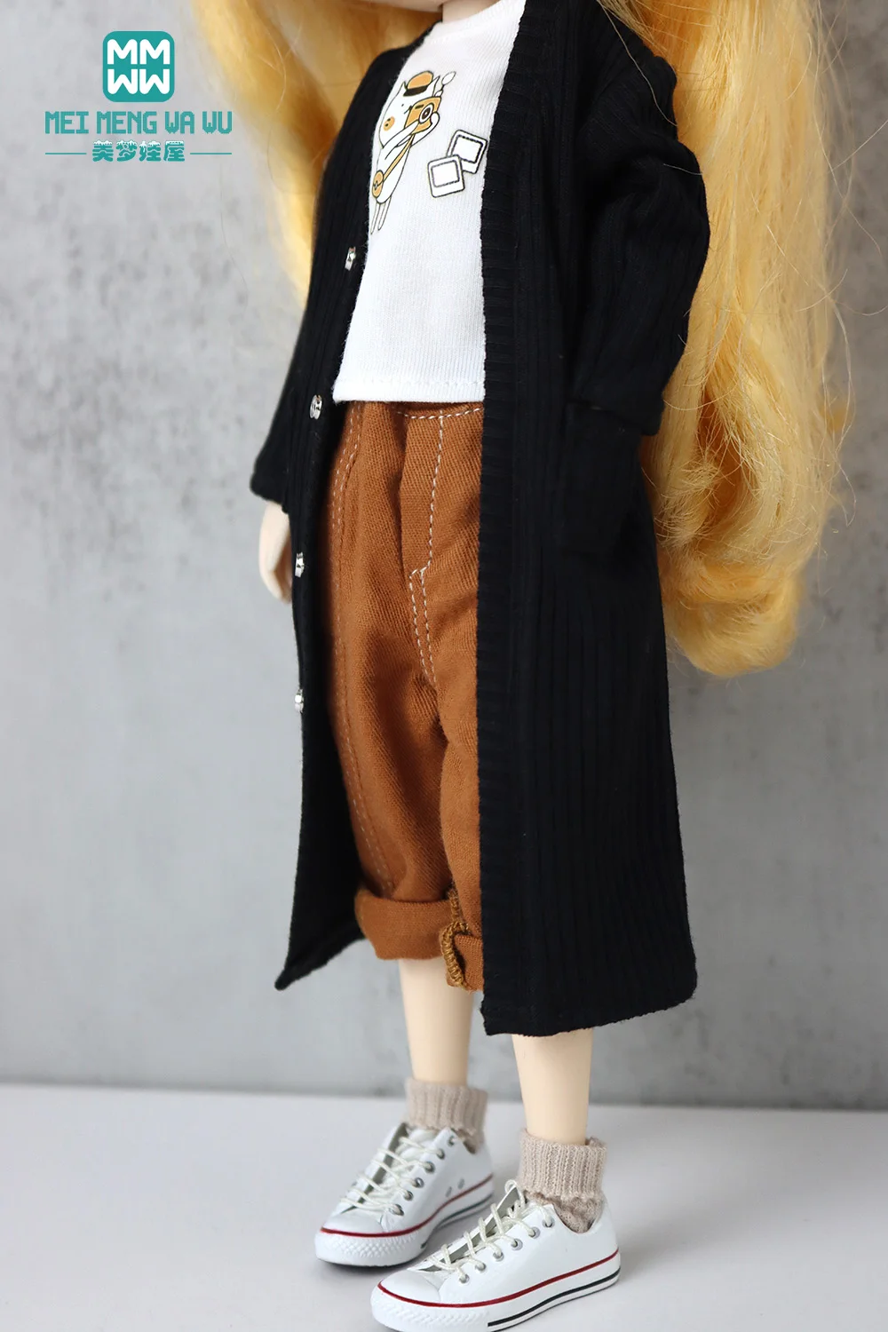 Аксессуары для кукол Blyth Azone OB22 OB24 модный джинсовый тренчкот футболка |