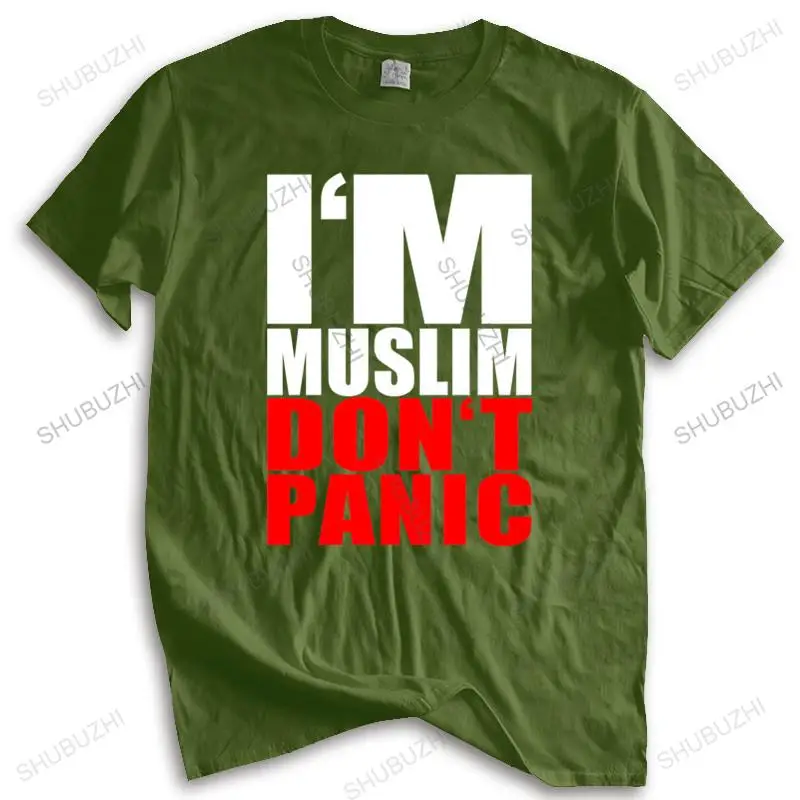 Брендовая мужская Свободная футболка, Мужская свободная футболка «Я мусульман, не паника II», новая модная футболка с исламом, моslem, религия, туркеем, стальбом, Аллах