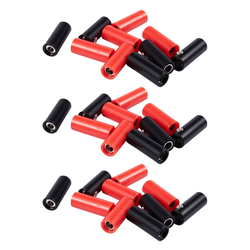 

30 Pcs Speaker 4Mm Banana Jack Female Socket Bullet Connector Adapter