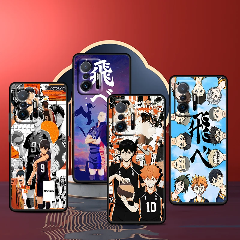 

Anime Volleyball Haikyuu for Xiaomi 11 11T 10T Note 10 Mi 9T Ultra Pro Lite 5G Funda Silicone Black Phone Case Coque Capa