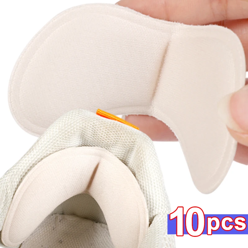 10Pcs Heel Insoles Patch Pain Relief Anti-wear Cushion Pads Feet Care Heel Protector Adhesive Back Sticker Shoes Insert Insole