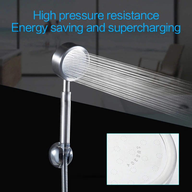 

Stainless Steel High Pressure Shower Head for Bathroom Wall Mounted Water Saving Handheld Pressurized Rainfall Shower Heads