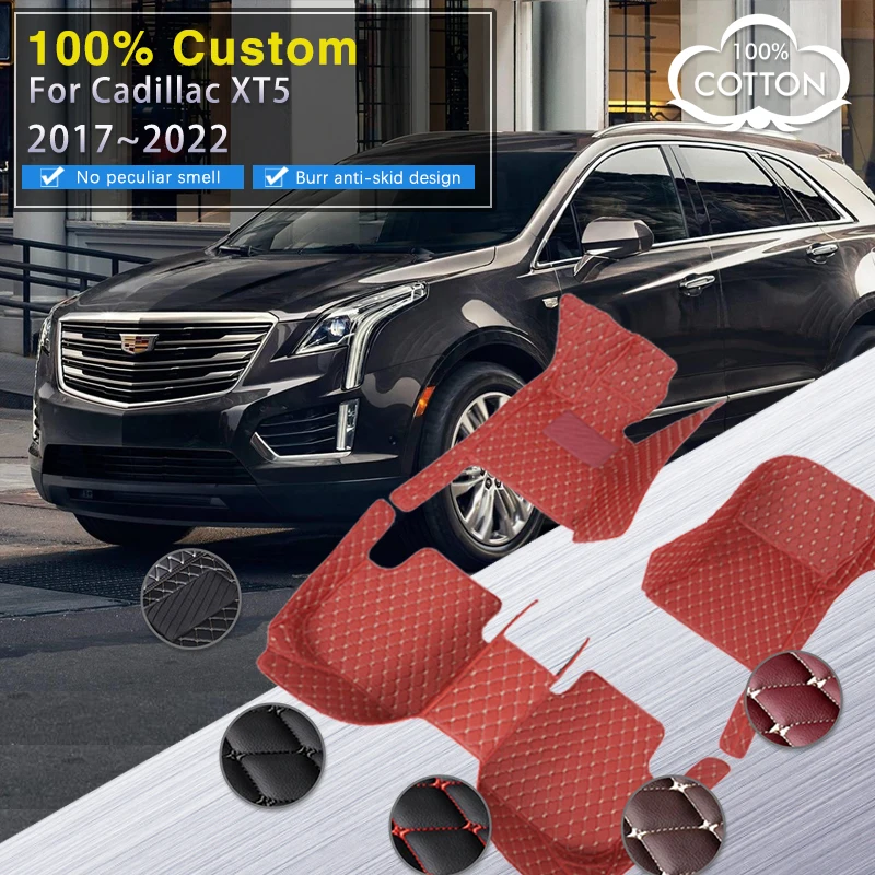 Автомобильные коврики для Cadillac XT5 2017 ~ 2022 ковер кожаные чехлы коврик с защитой от
