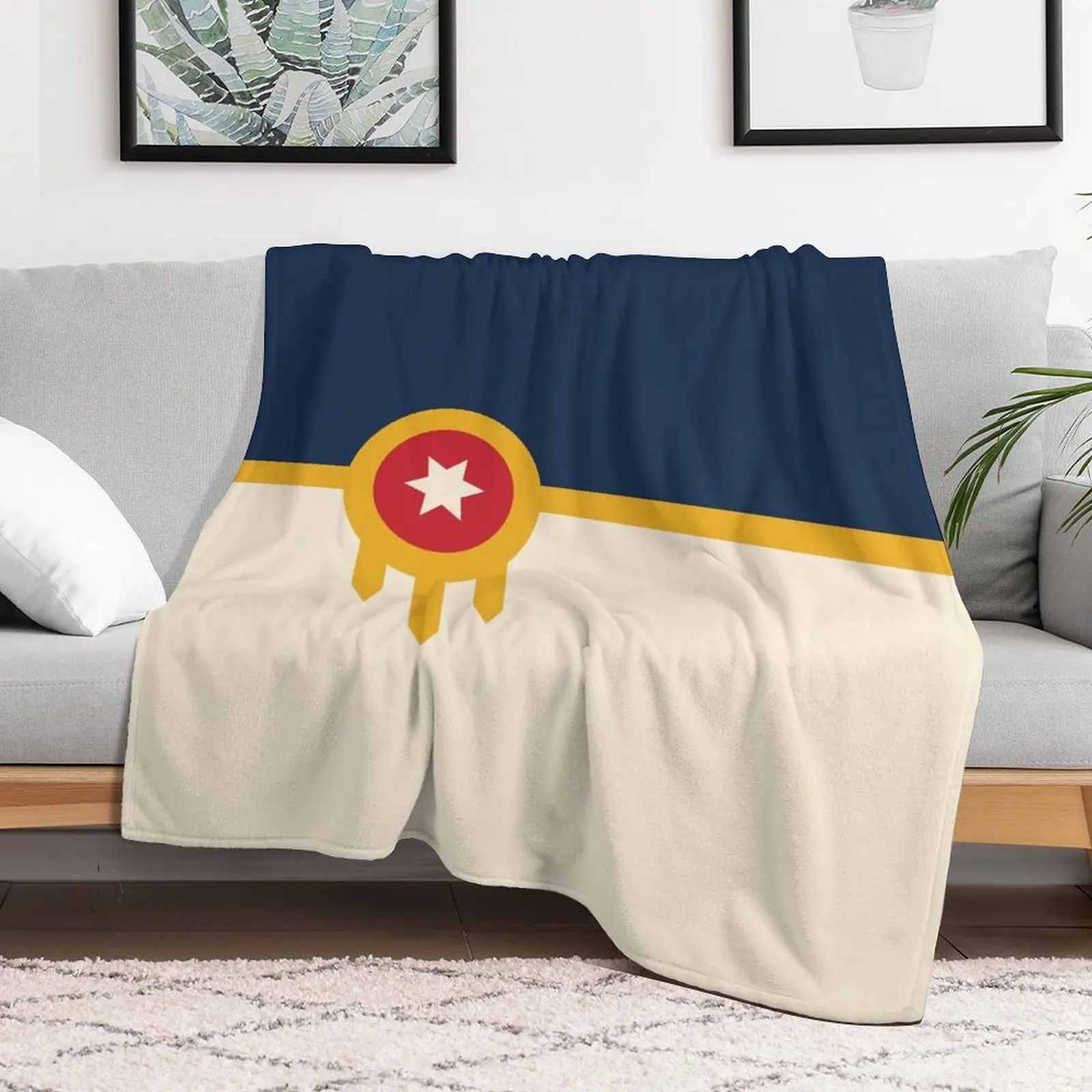 Милые модные одеяла для диванов с изображением флага Талса