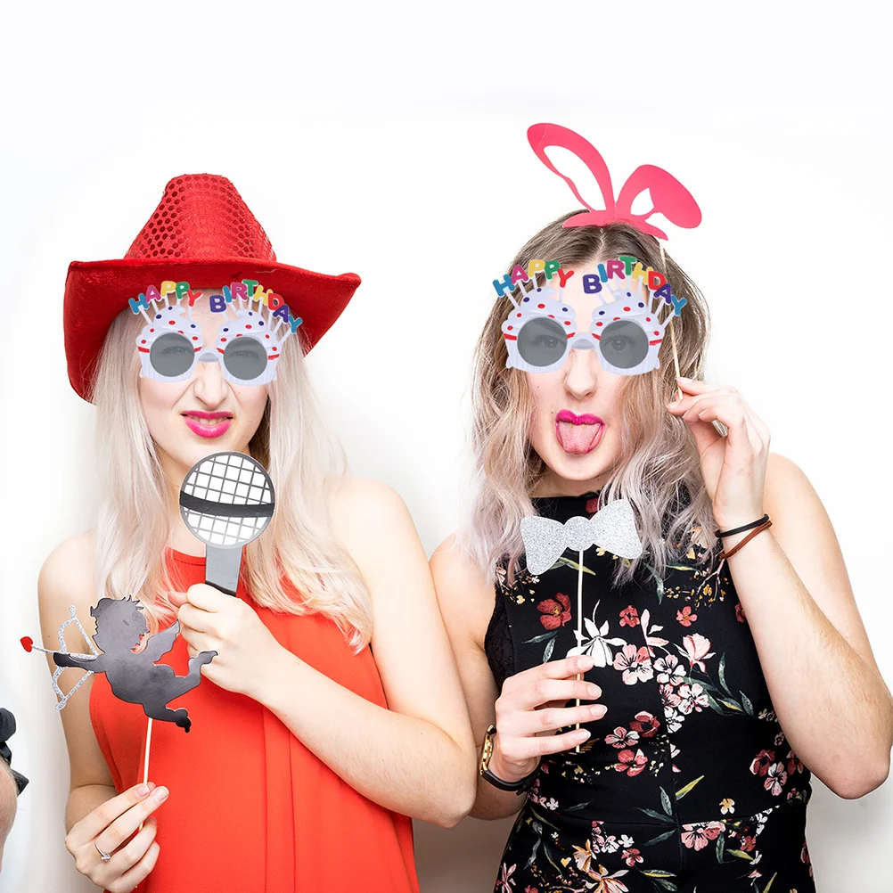 2 шт. очки для вечеринки забавные дня рождения держатель фотографий вечерние