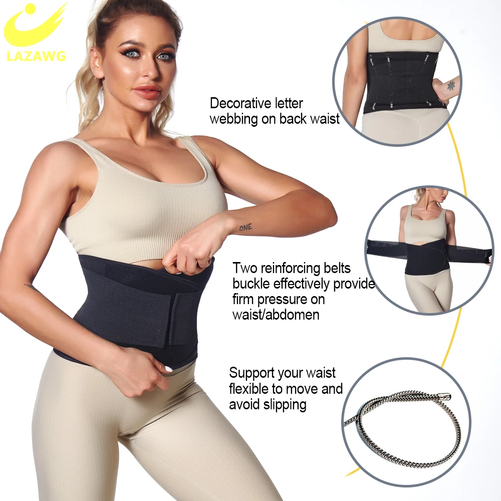 LAZAWG Women Waist Trainer Shapewear Belt Women Slimming Tummy Wrap Belt Resistance Bands Cincher Body Shaper Control Strap