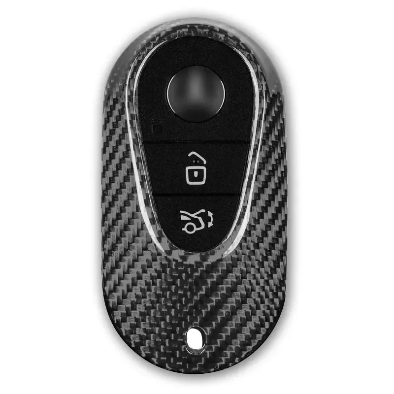 Чехол для ключей из настоящего углеродного волокна Mercedes Benz EQS450+ 2020-2023 чехол EQE350 S580