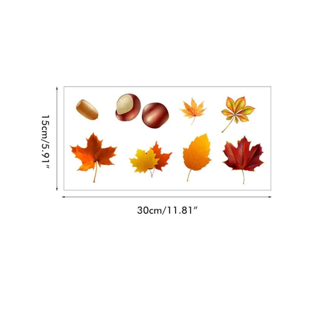 

Window Sticker Home Decor Self-adhesive Paster Workmanship Car Decal Attractive Craftsmanship Thanksgiving Decorations 6 set