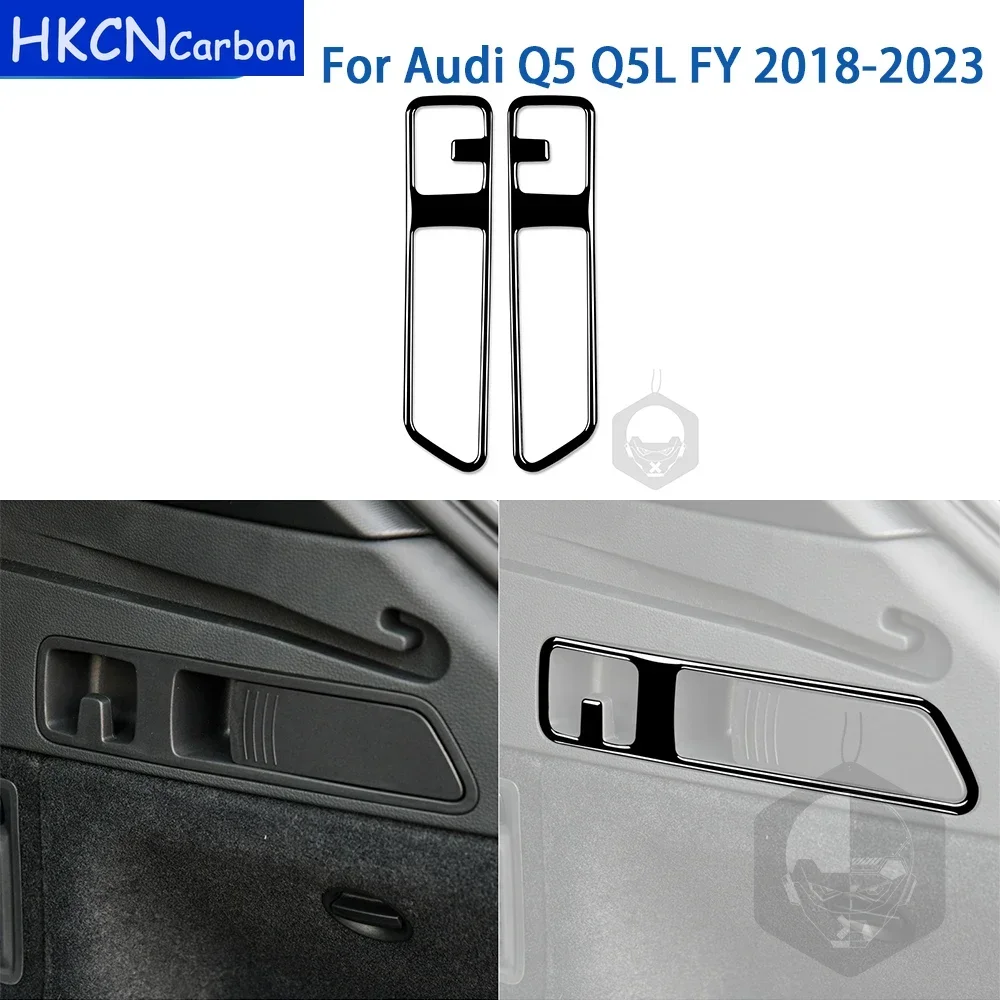 Для Audi Q5 Q5L FY 2018-2023 аксессуары фортепиано черный пластиковый салон автомобиля