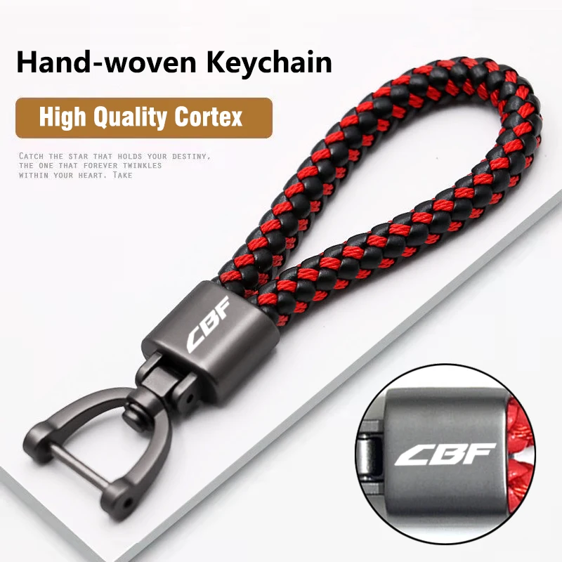 

For Honda CBF 125 150 250 500 600 600s cbf1000 SA CBF600 CBF1000 CBF250 CBF500 CBF125 Accessories Keyring Rope Metal Keychain