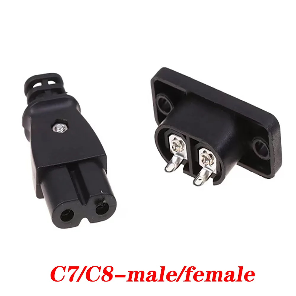 Розетка C8 C7 розетка встроенная электрическая вилка переменного тока 2 5 А 250 В