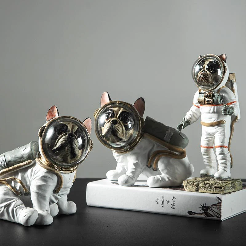 

New Home Creative Space Dog And Cat Model Nordic Bedroom Living Room Crafts Resin Ornaments Bedroom Decoration Gifts For Friends