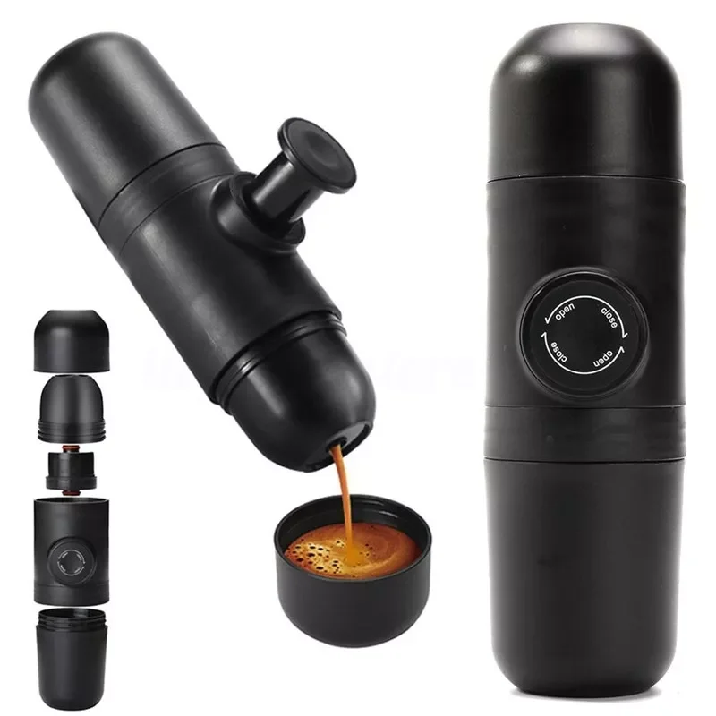 

Manual Coffee Maker Hand Operated Espresso Machine Pot Portable Outdoor Coffee Maker For Car Travel Camping Hiking Home Office