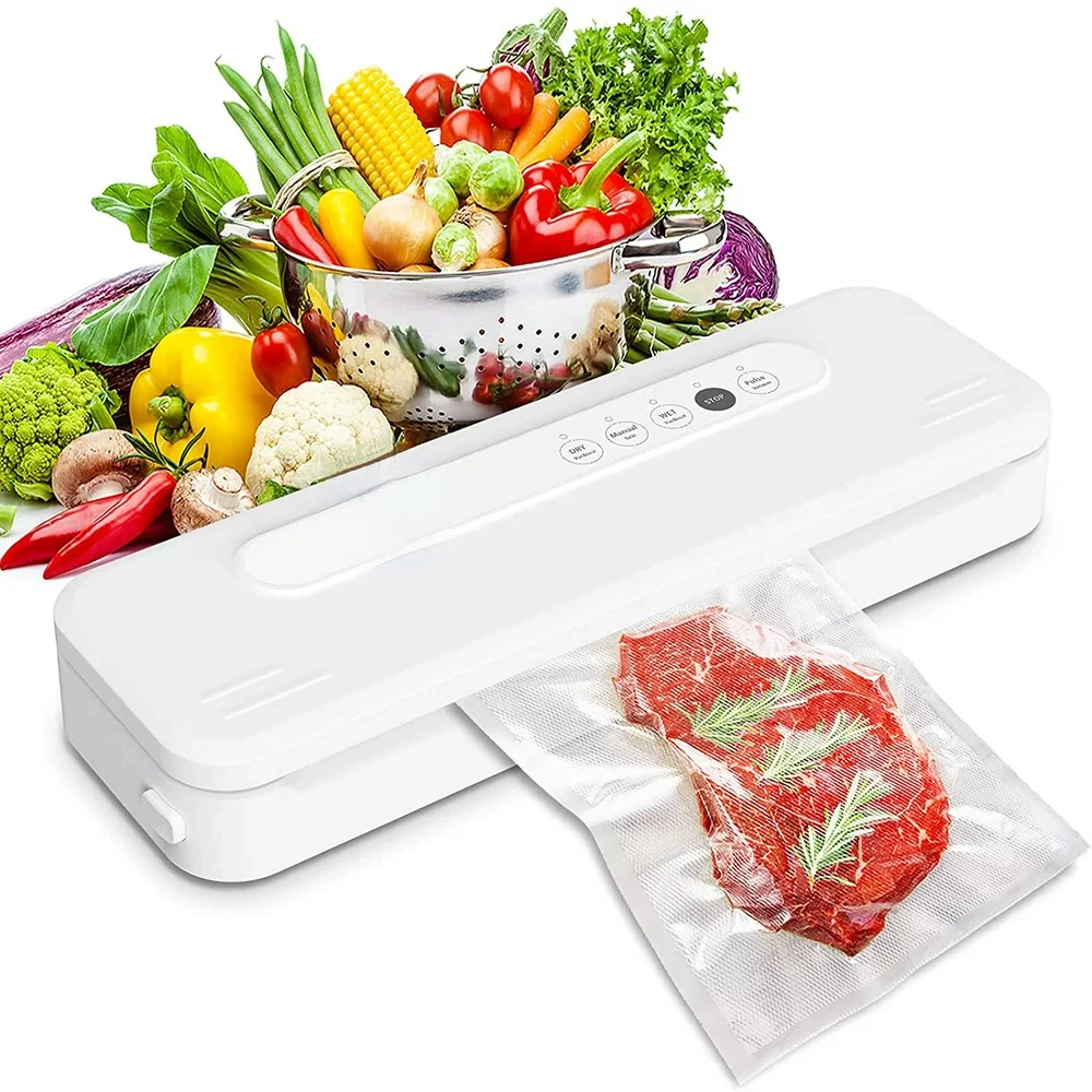 

Sealer , Food Vacuum Sealer with Automatic Air Sealing System for Food Preservation, Dry & Wet Food Sealer with Indicator Ligh