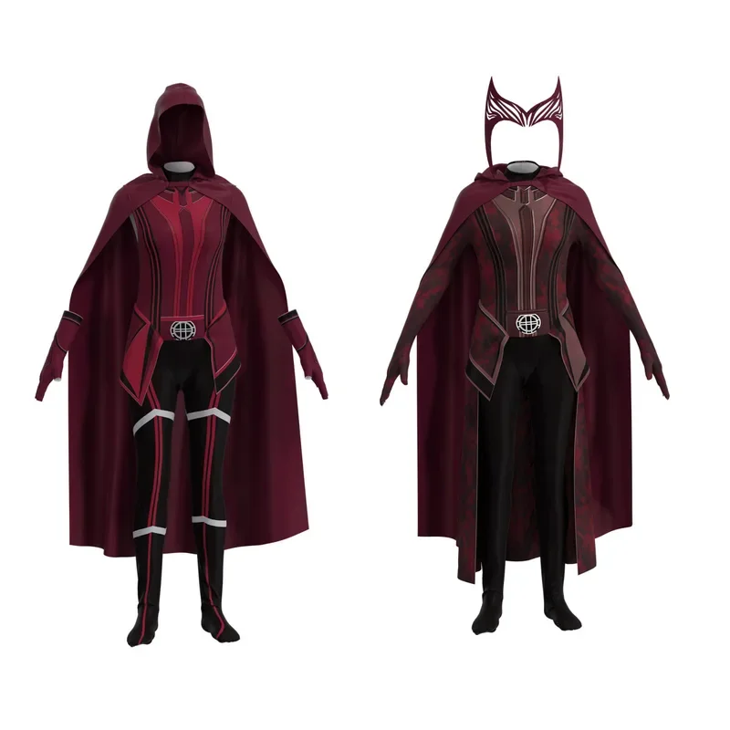 Wanda Vision Crimson Witch Cos Одежда косплей Комбинезон в одном стиле